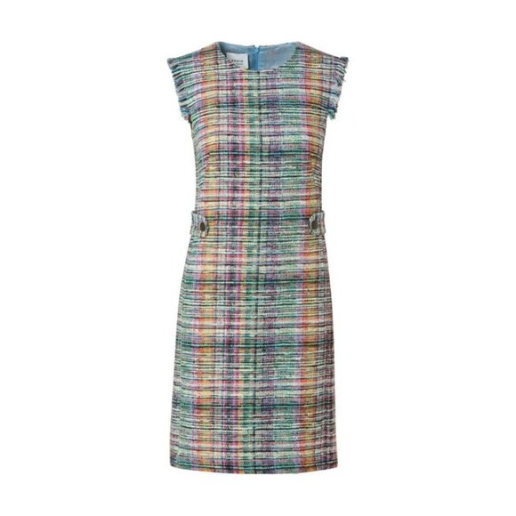 NWOT Akris Punto Raw-Edge Tweed Dress Size 4 - Picture 2 of 10